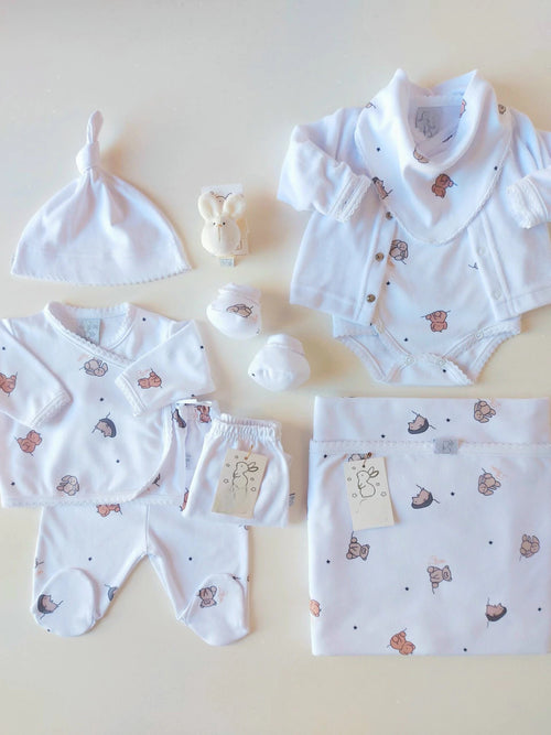 Baby box “osito miel blanco”
