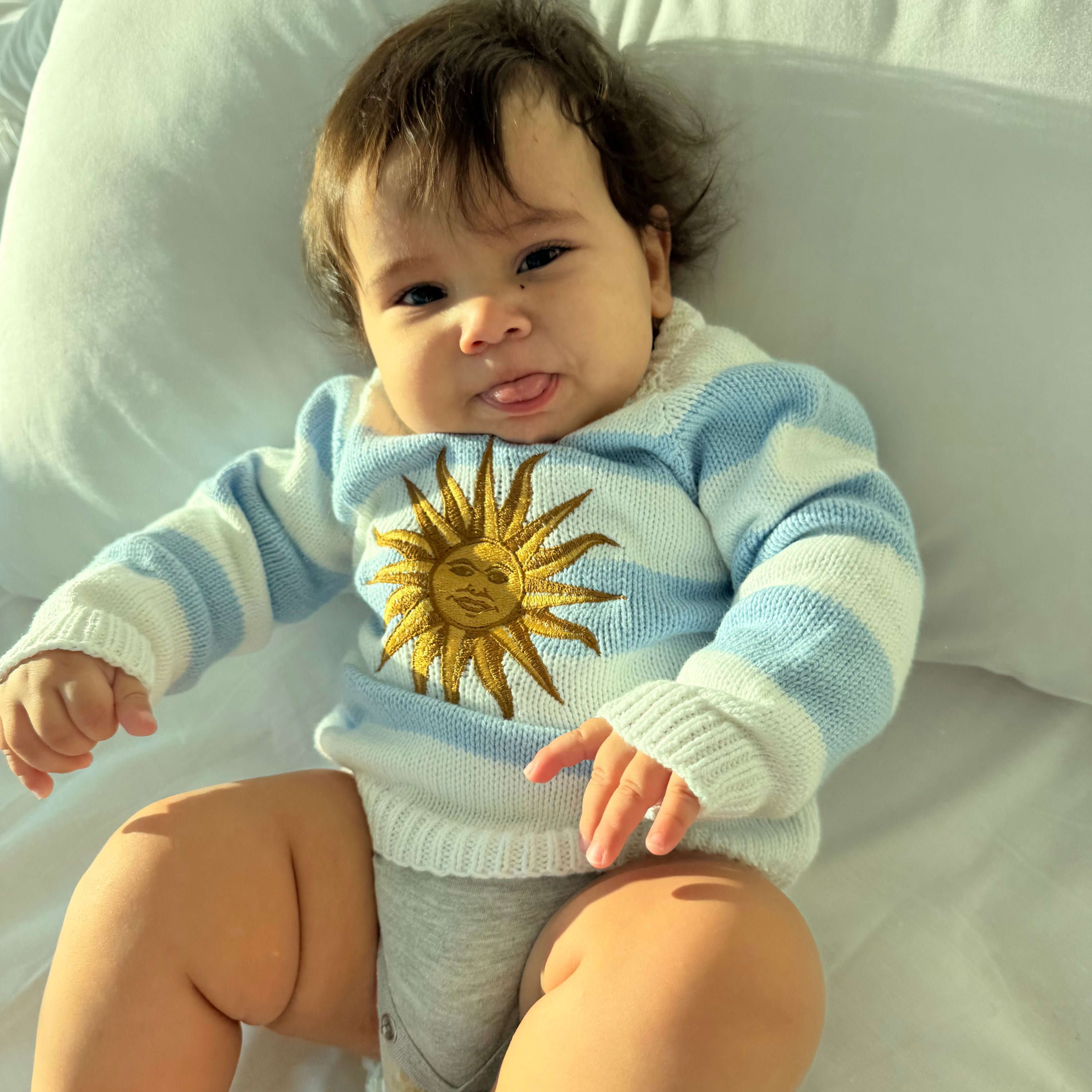 Sweater mini rayas